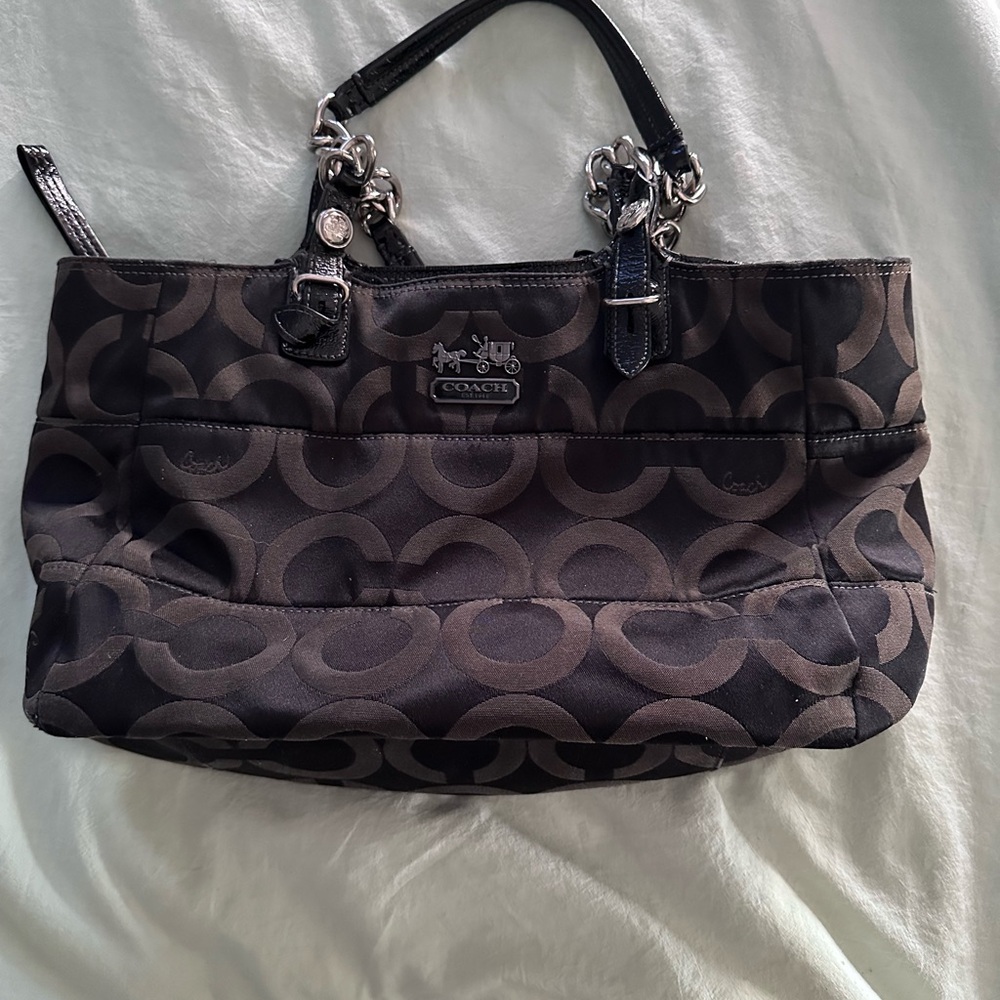 Coach Black and Gray Women's Bag